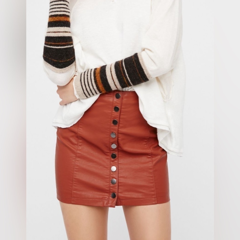 Free People - ‘Oh Snap’ vegan mini hippie skirt